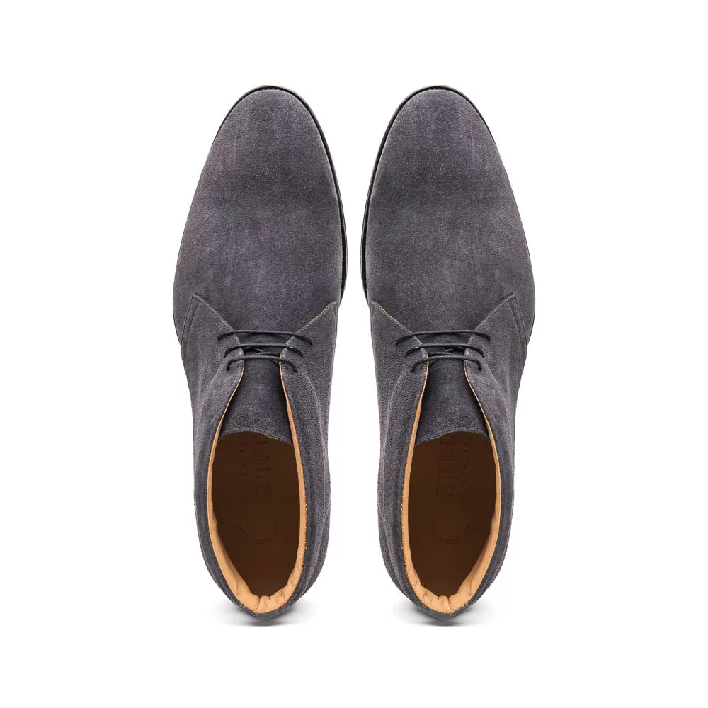 46-592-GRY MARCO Suede Calfskin Chukka Boot Grey