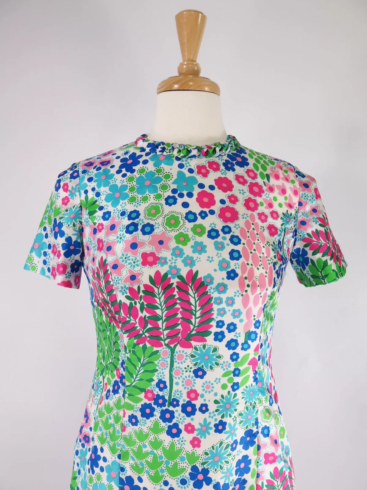 60s Floral Shift Dress - med