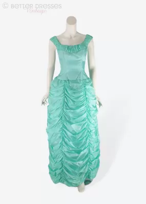 60s Gown in Aqua by Mike Benet Formals - xs, sm