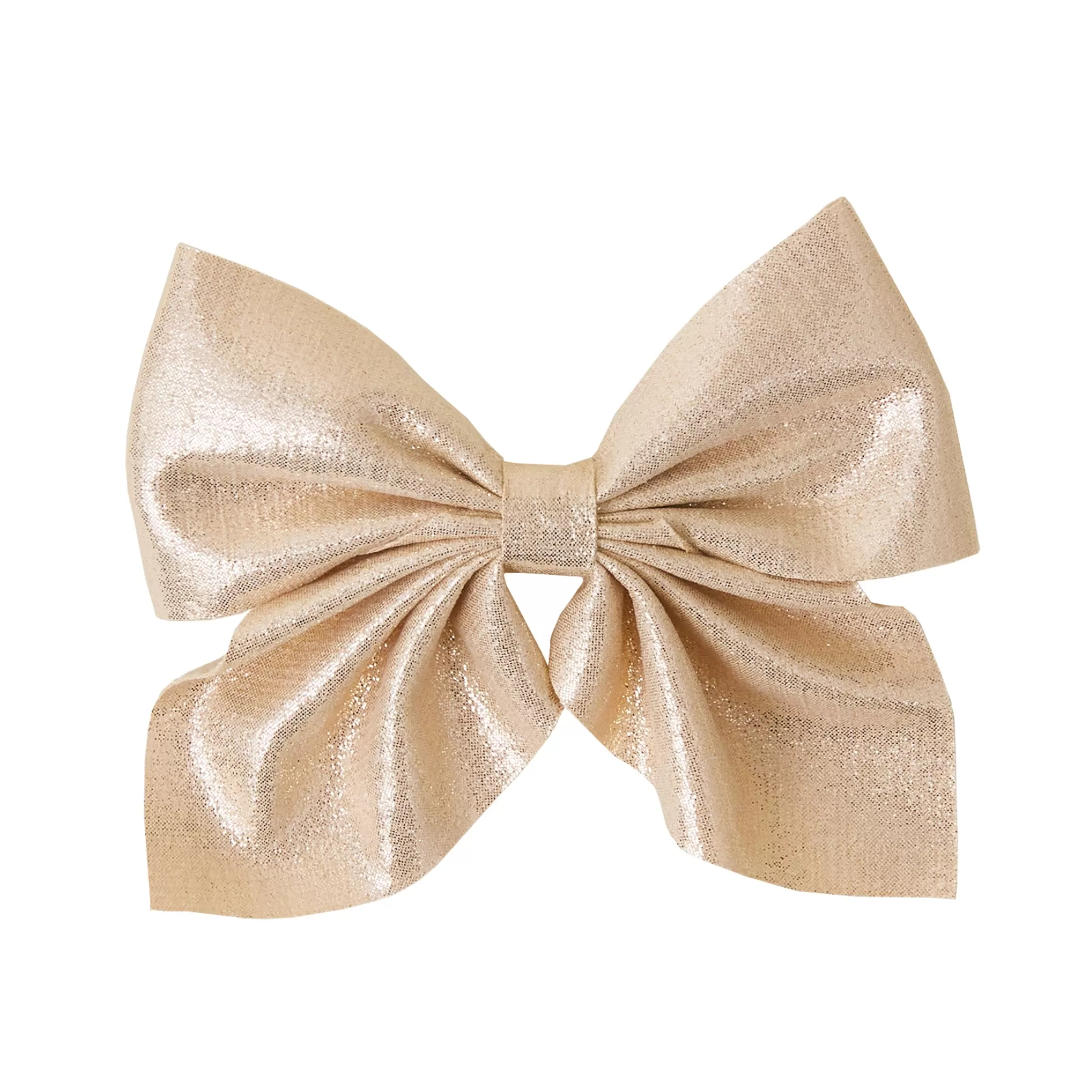 Accessorize London Gold Girls Sparkle Bow Barrette Clip