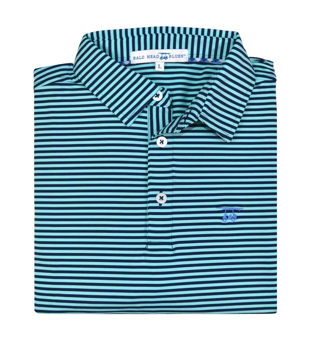 Albatross Polo - Medieval/Aruba Stripe