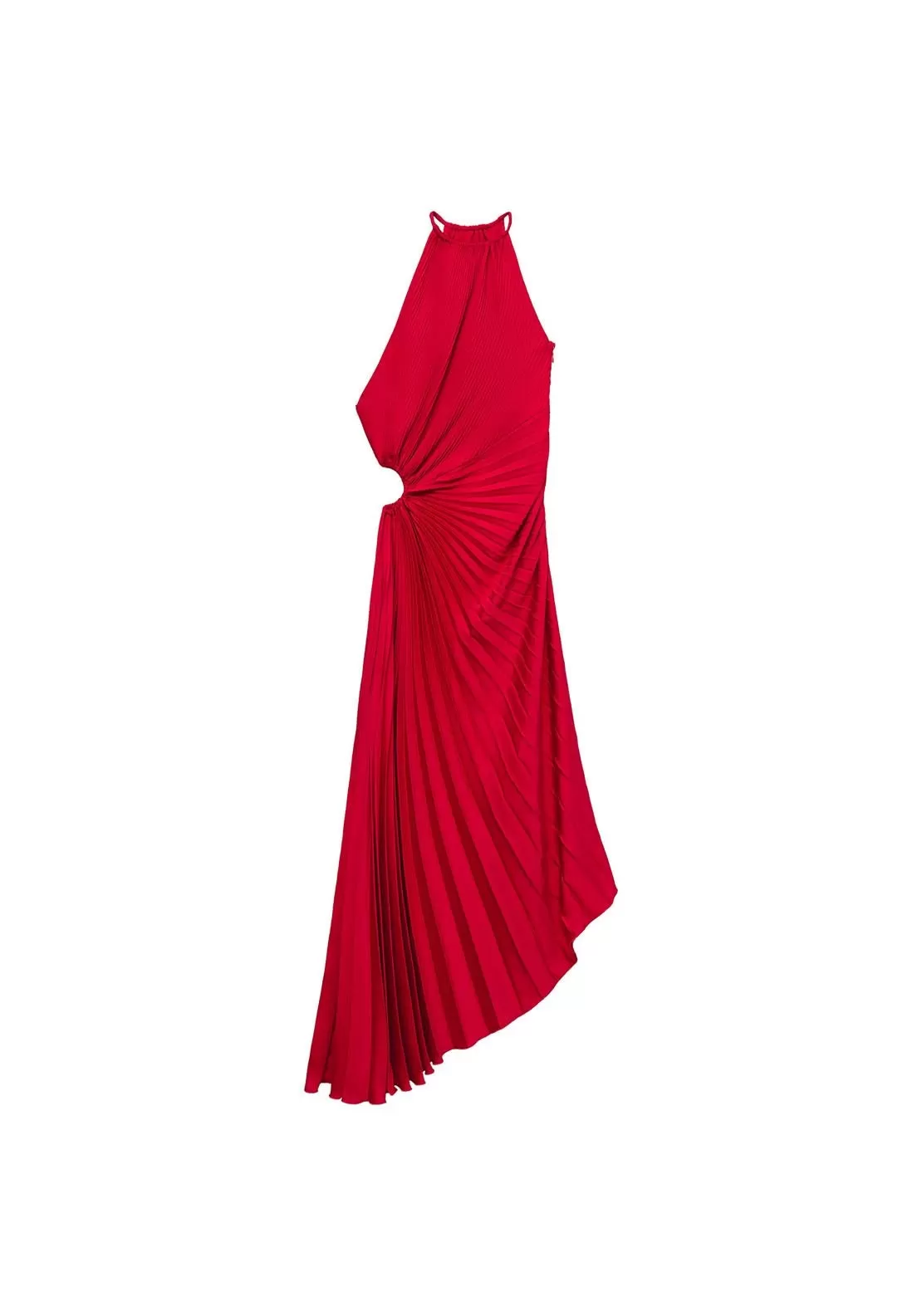 Asymmetrical pleated dress