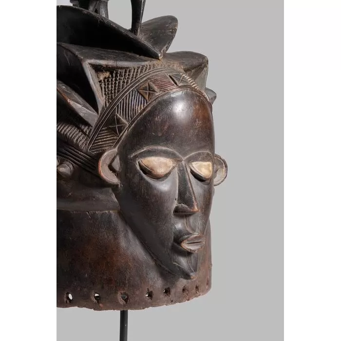 Bassa Sowei Helmet Mask, Liberia #983