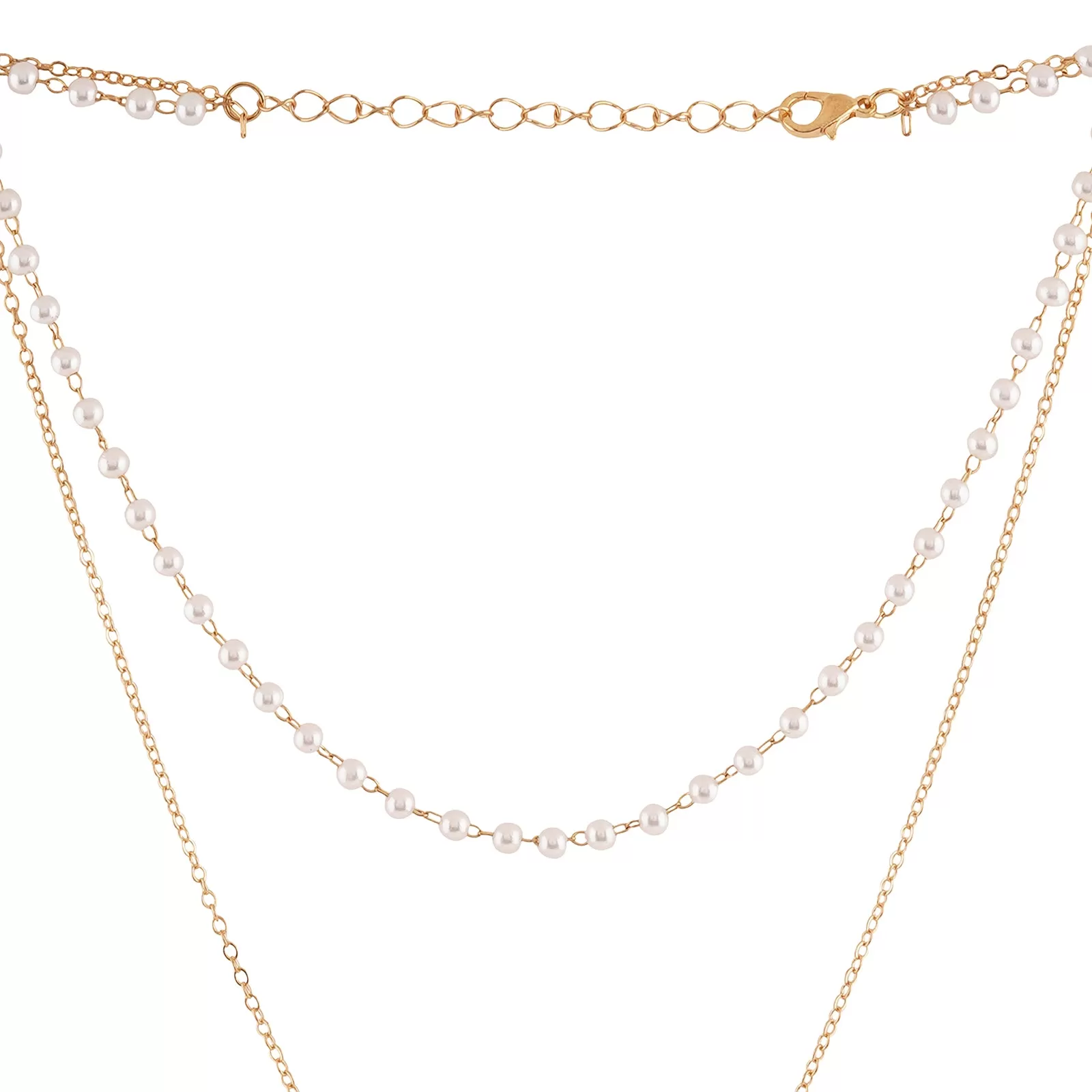 Bewitched Miss T's Pearl and Gold Layered Necklace