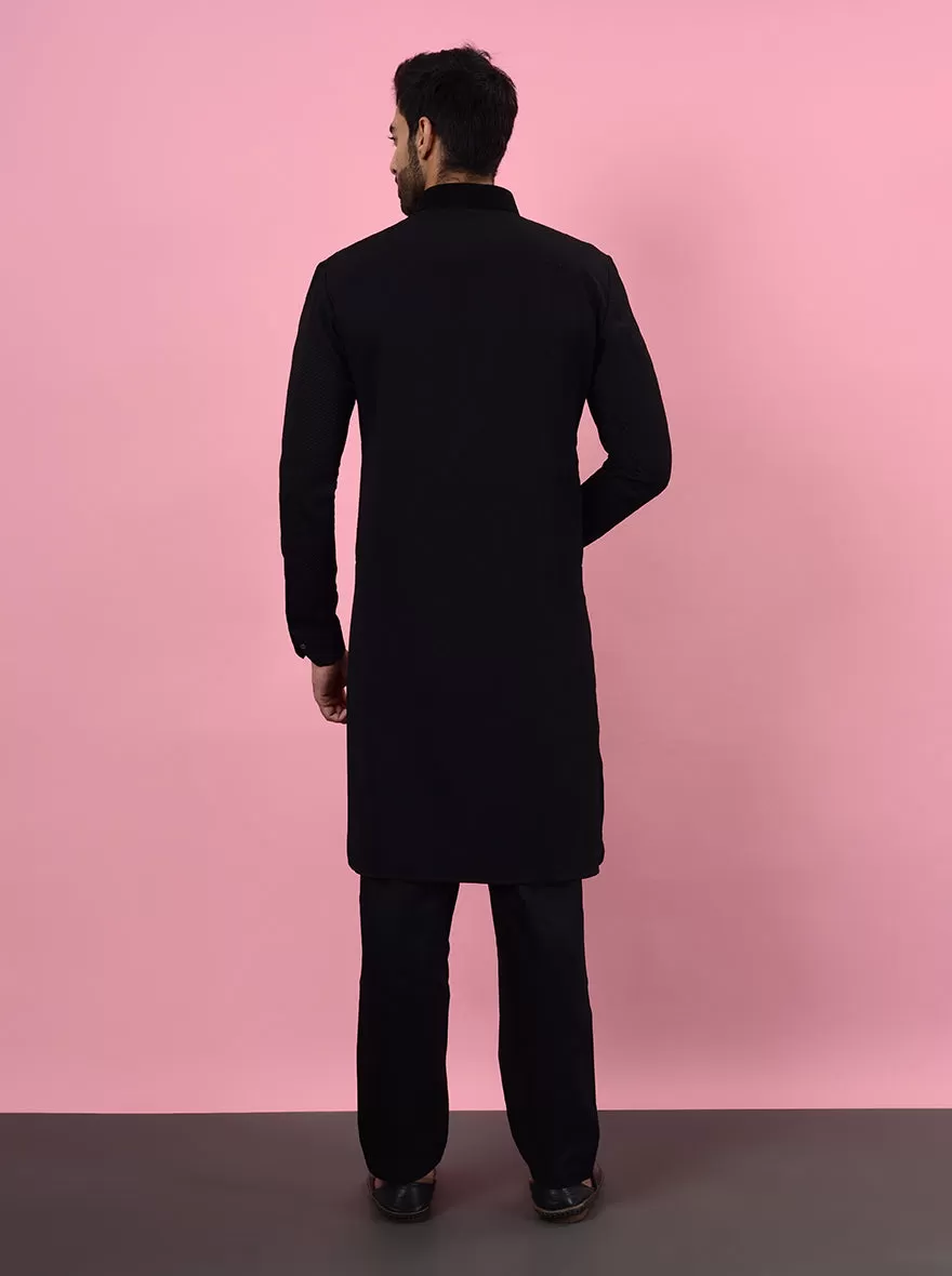 Black Pathani Kurta | TULA