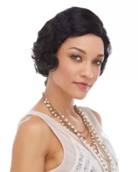 Black Roaring 20's Short Bob Wig 0045