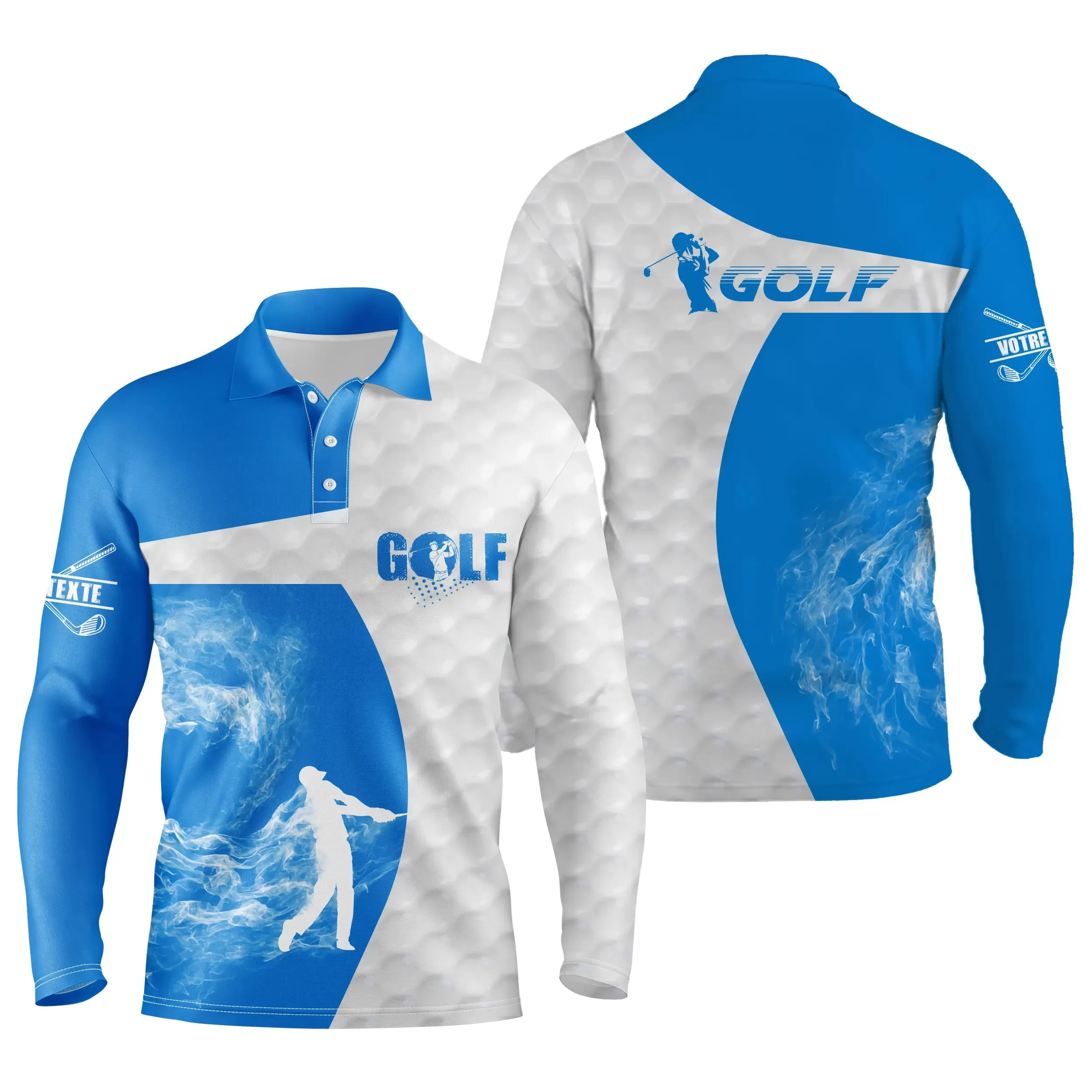 Cadeau Original Personnalisé Golfeur, Polo de Sport Homme Femme, Polo à Séchage Rapide, Impression Golfeur Club de Golf - CTS11052210