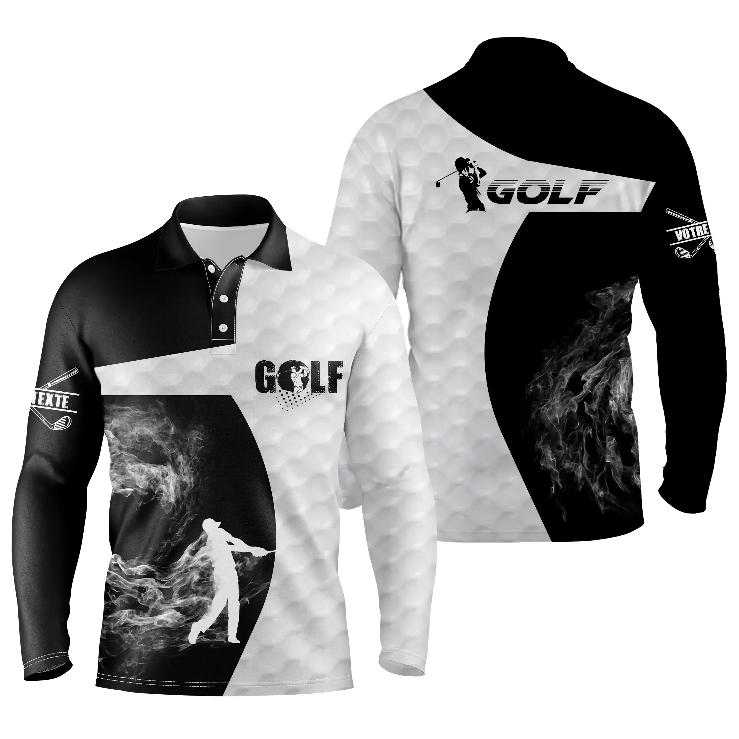 Cadeau Original Personnalisé Golfeur, Polo de Sport Homme Femme, Polo à Séchage Rapide, Impression Golfeur Club de Golf - CTS11052210