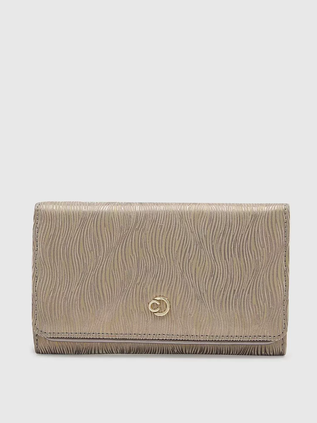 Caprese Eryka Clutch Medium Champagne Gold