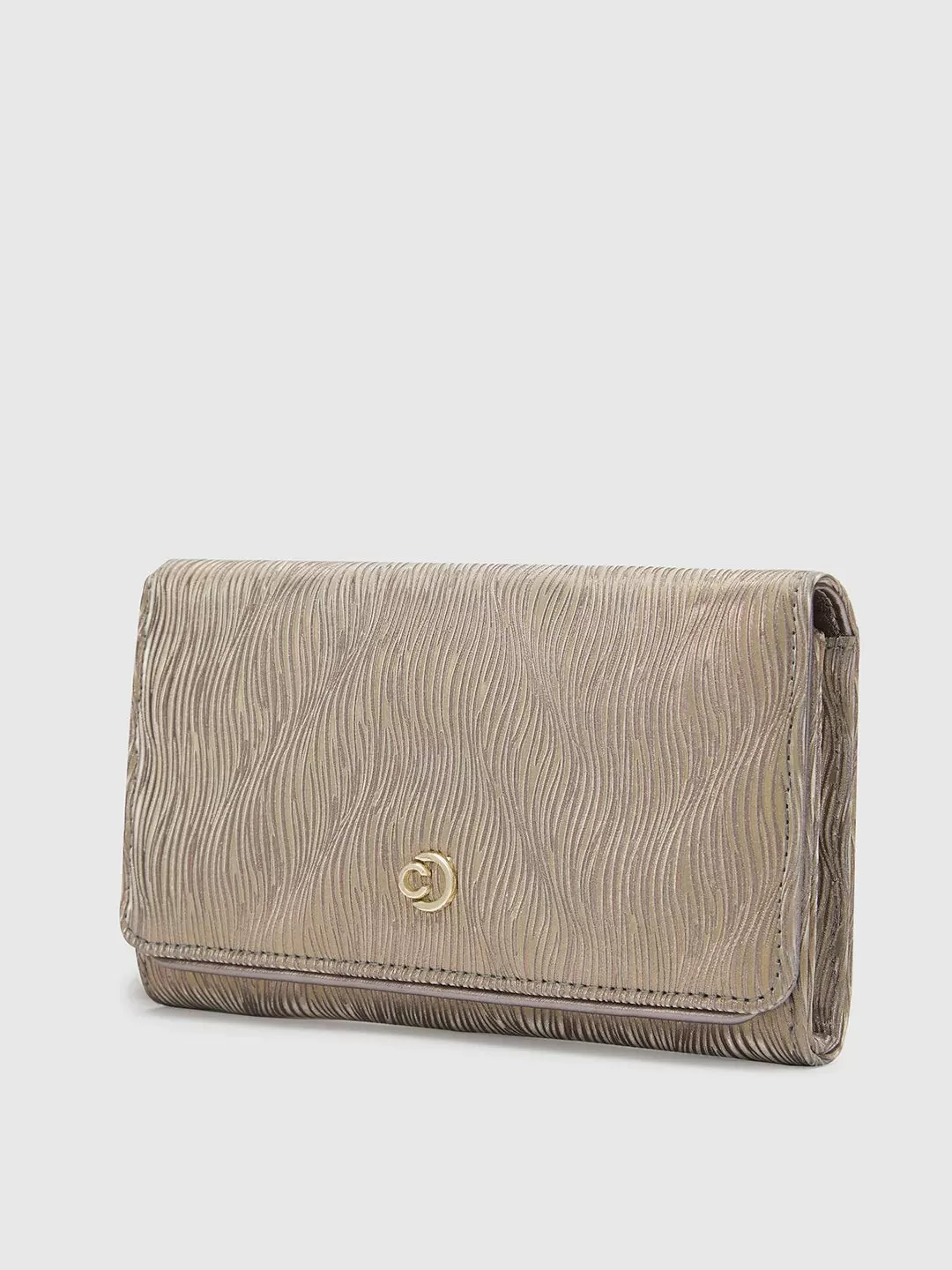 Caprese Eryka Clutch Medium Champagne Gold