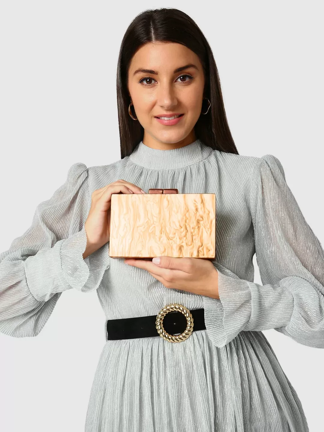 Caprese Gemma Clutch Small Beige