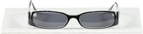 Chanel Black Black/white Vintage 3094 Cc Logo Arm Slim Sunglasses