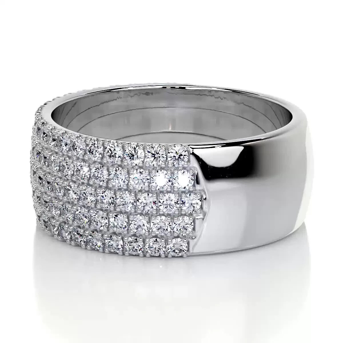 Dakota Diamond Wedding Ring   (1.2 Carat) -14K White Gold