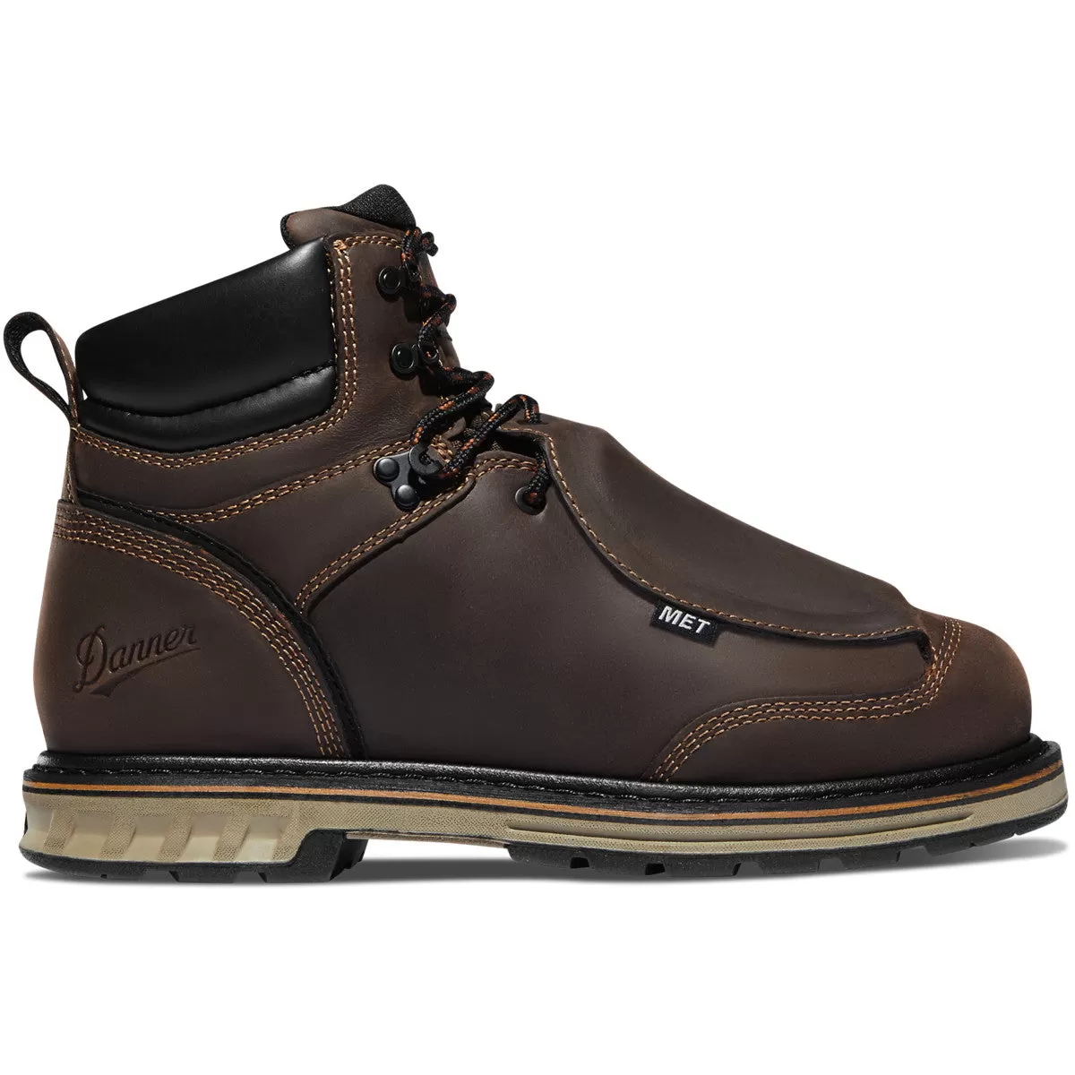 'Danner' Men's 6" Steel Yard Metguard EH Steel Toe - Brown