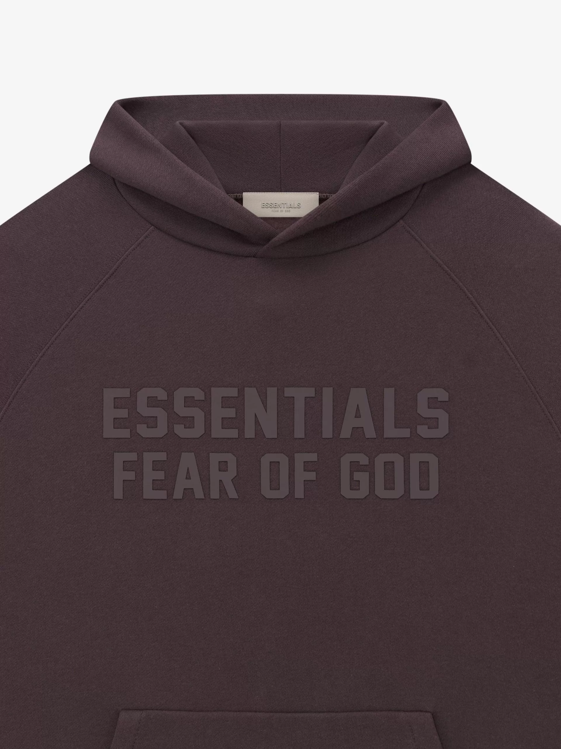 ESSENTIALS HOODIE PLUM