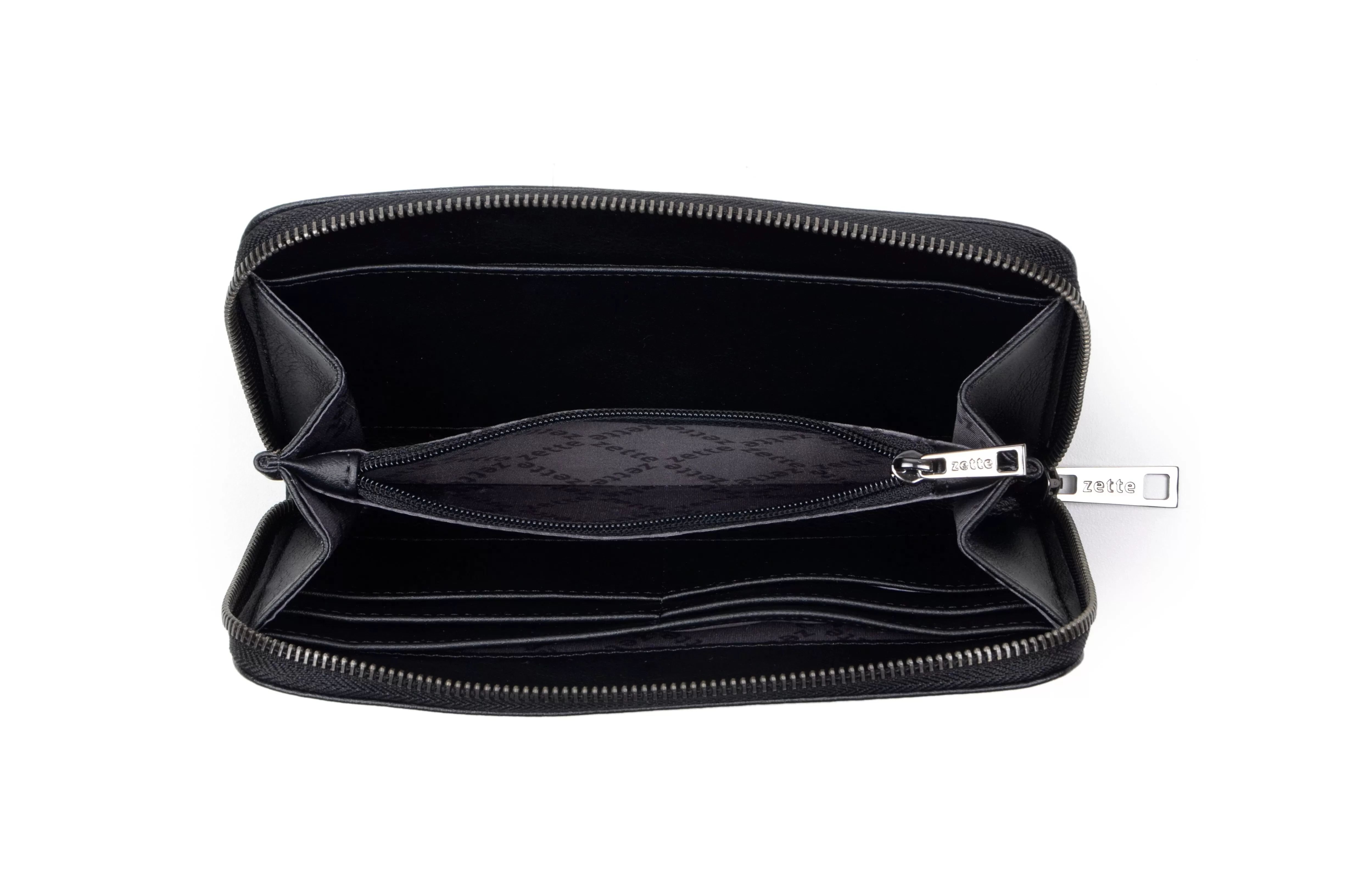 'Eve' women's vegan leather wallet Zette - black