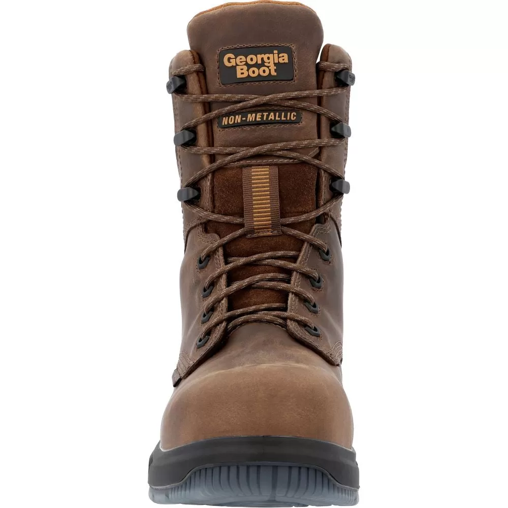 'Georgia Boot' Men's 8" FLXpoint Ultra EH WP Comp Toe - Brown