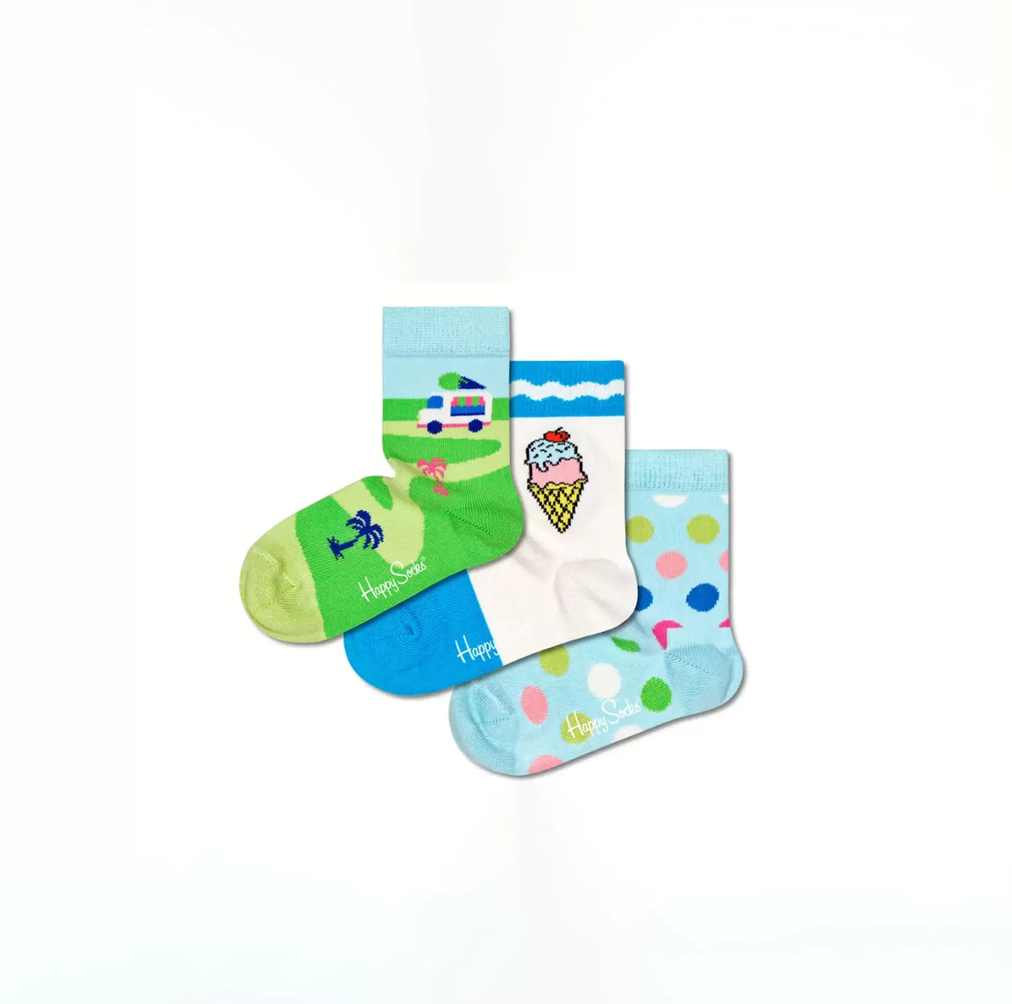 happy socks | set 3 paia calze corte da unisex kids