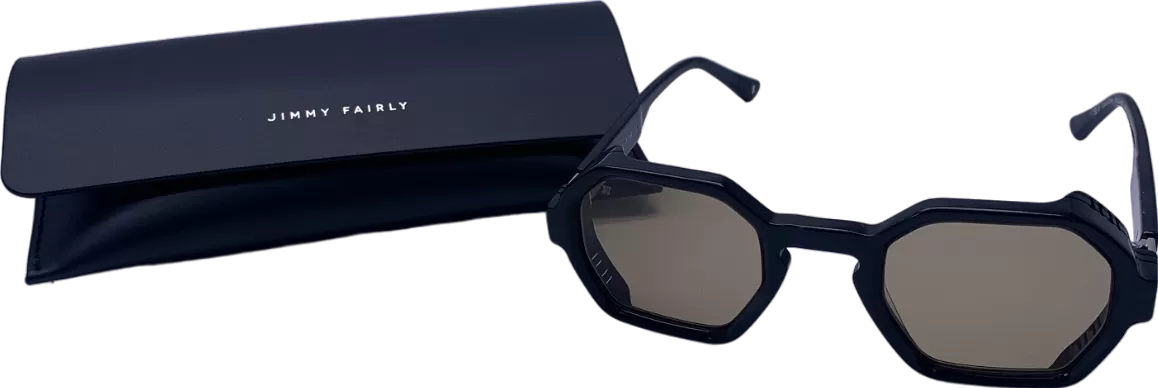 Jimmy Fairly Black The Dacci Sunglasses With Case One Size