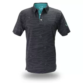 Liquid Onyx - OGA Men's Polo - Onyx Black