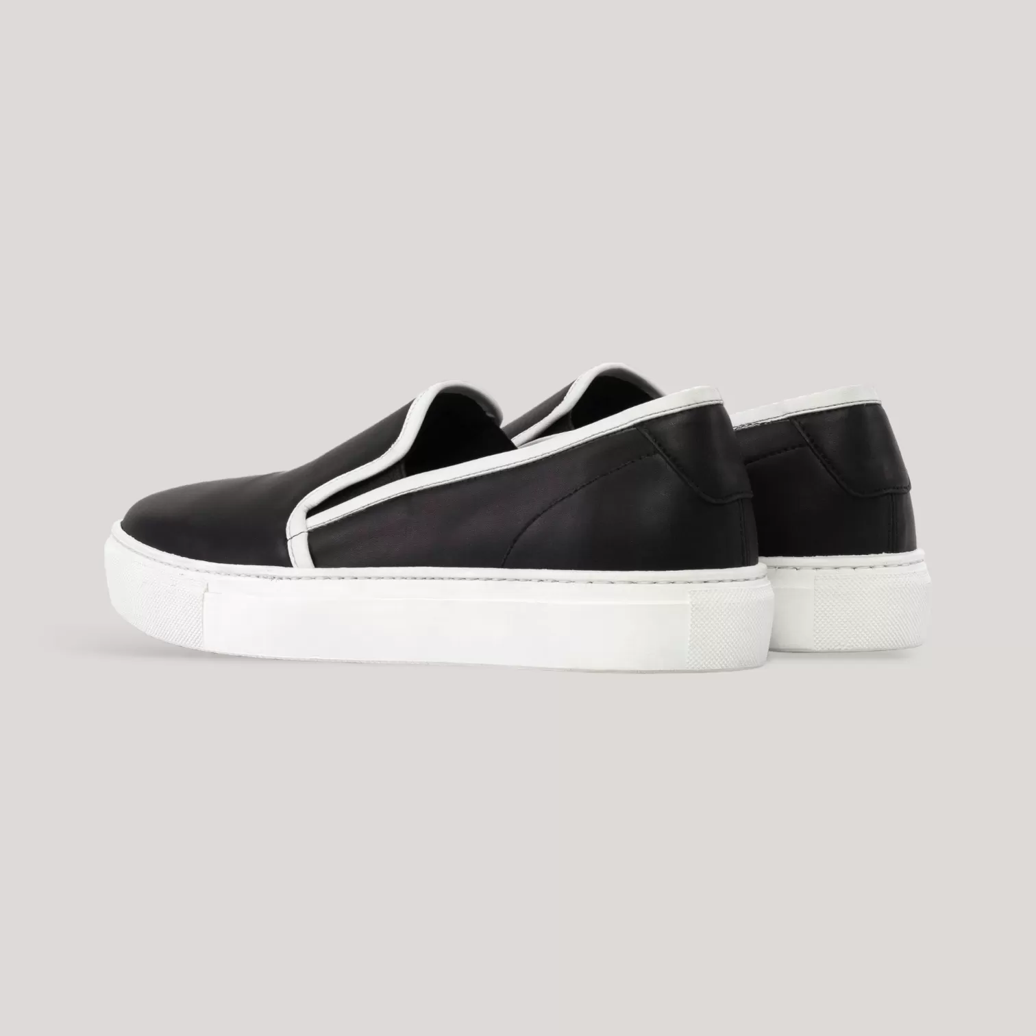 LUCE | Slip-On Sneakers - Black & White | Women's