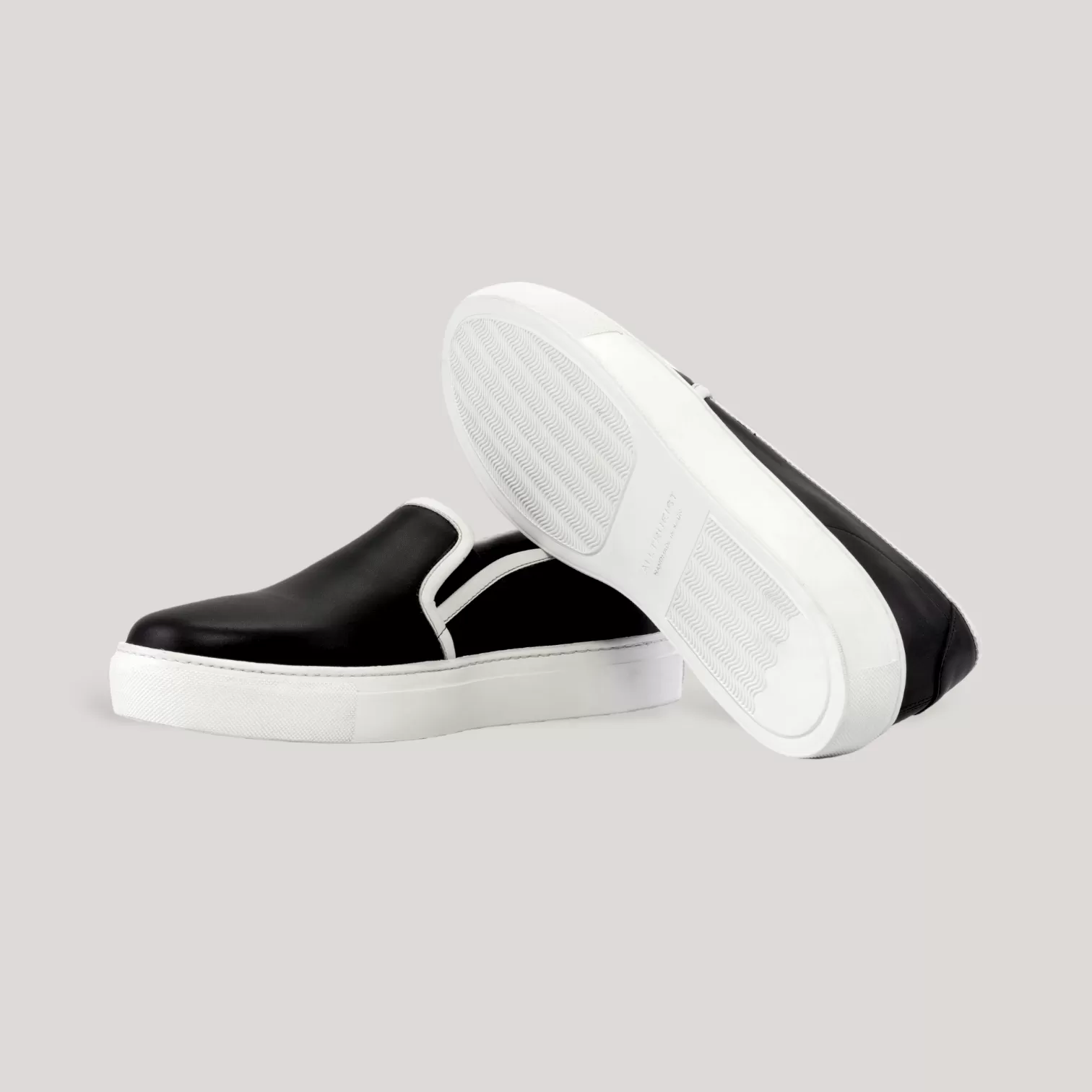 LUCE | Slip-On Sneakers - Black & White | Women's