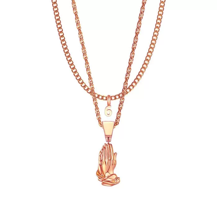 Mister Pray Rose Gold Necklace