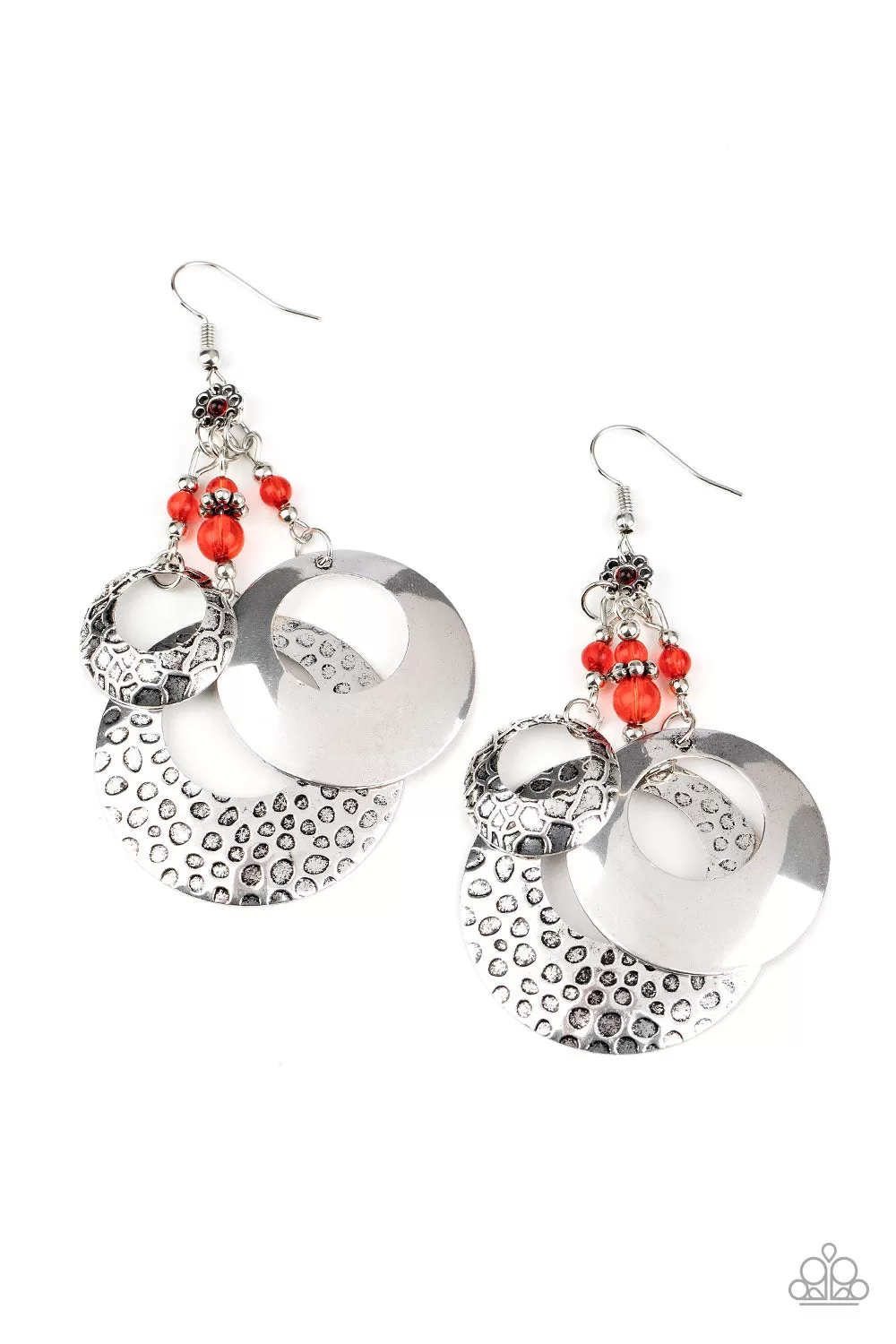 Paparazzi Accessories - Wanderlust Garden - Red Earrings