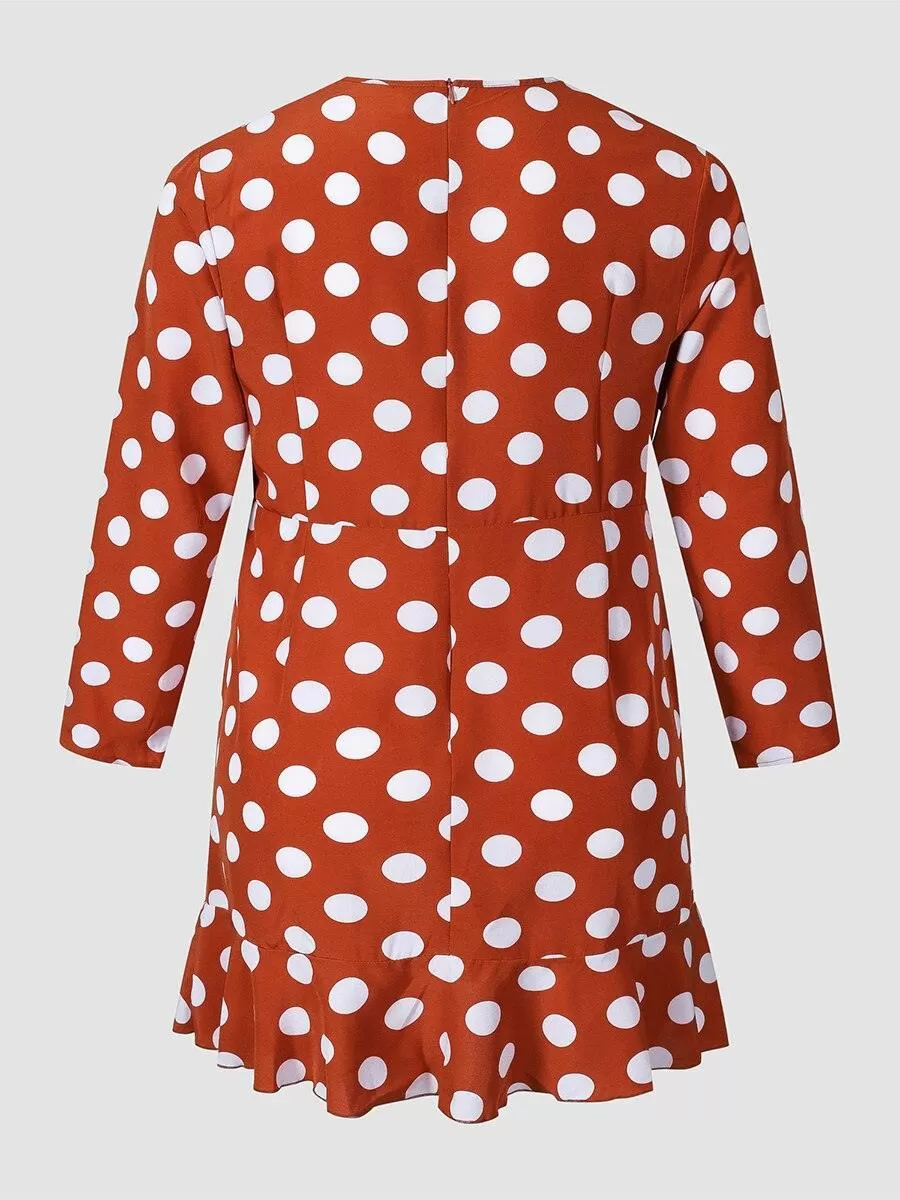 Polka Dots Red Party Dress