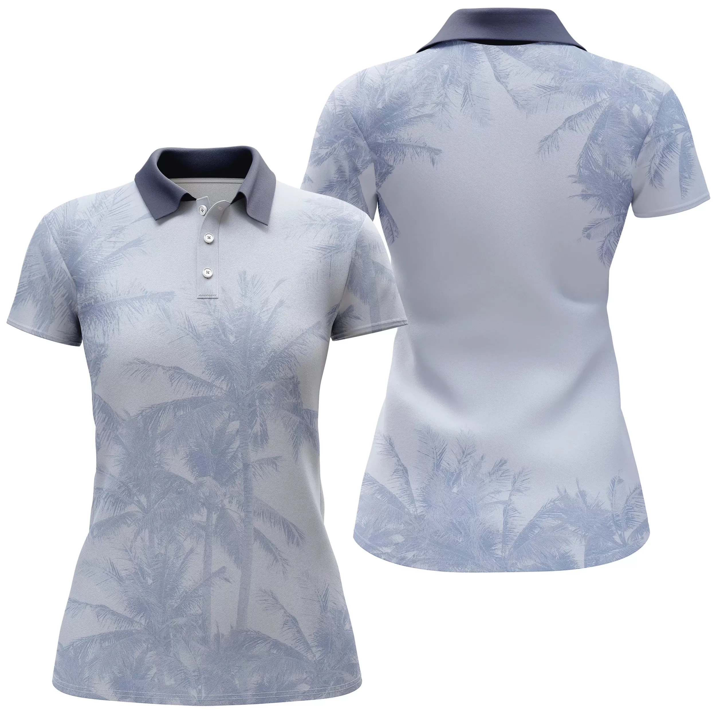 Polo de Golf Fonctionnel Pour Homme et Femme, Motif Nature, Art Cocotier, Polo à Séchage Rapide Pour Golfer et Golfeuse - CTS21052213