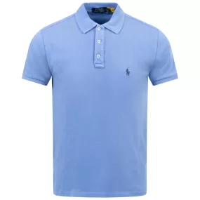 Polo Golf Slim Fit Cotton Knit Polo Harbour Island Blue - SU24