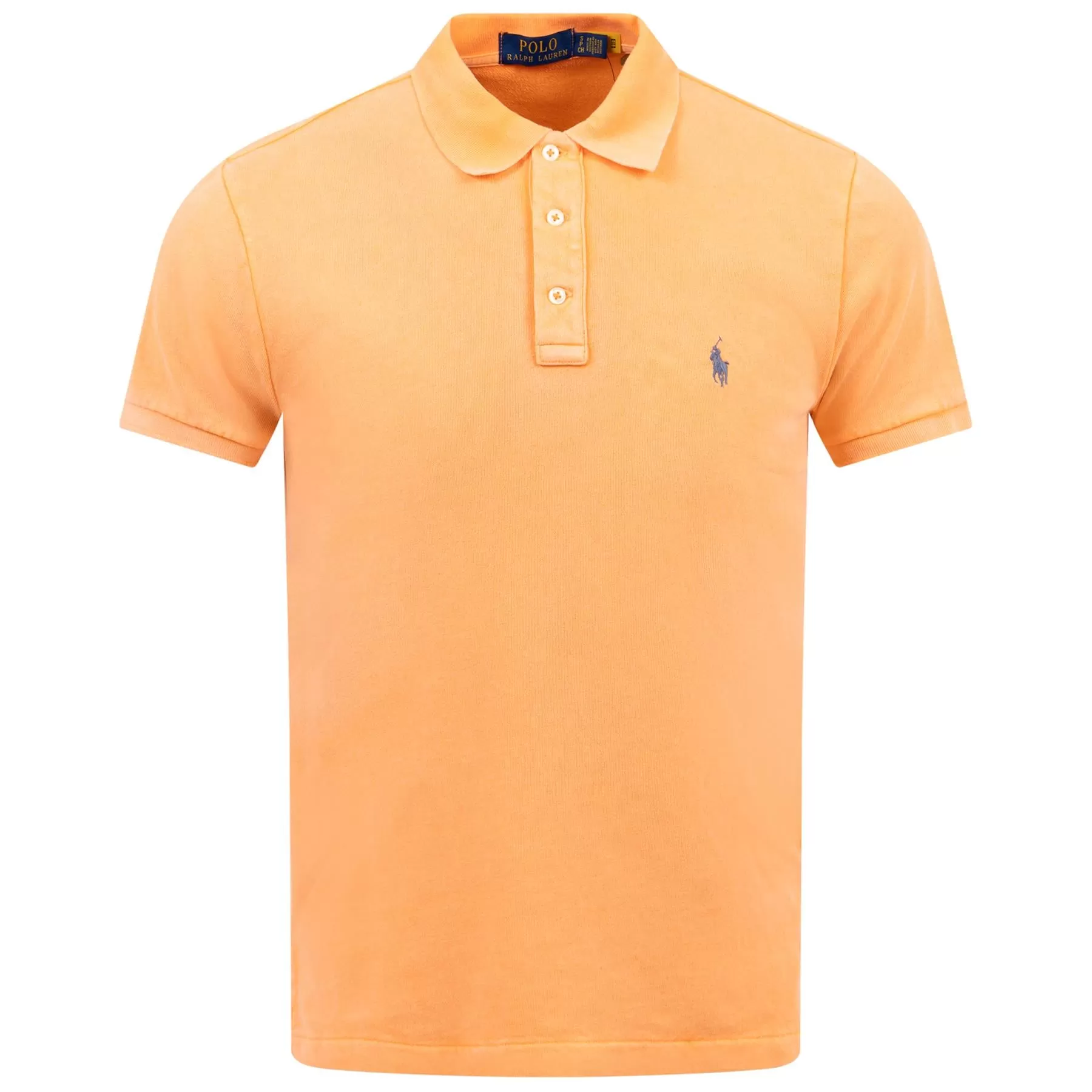 Polo Golf Slim Fit Cotton Knit Polo Summer Coral Orange - SU24