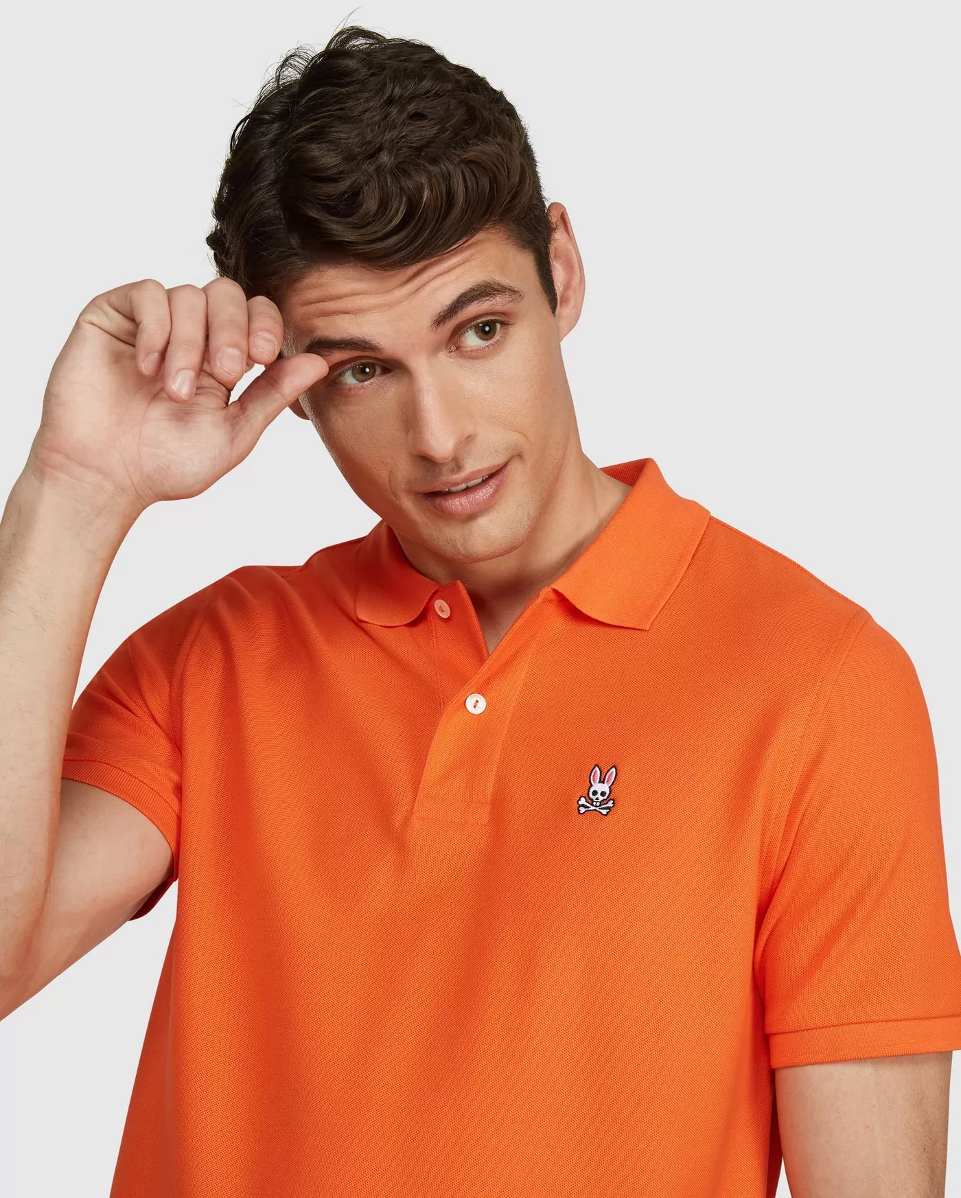 Psycho Bunny Mens Classic Polo - Brilliant Orange