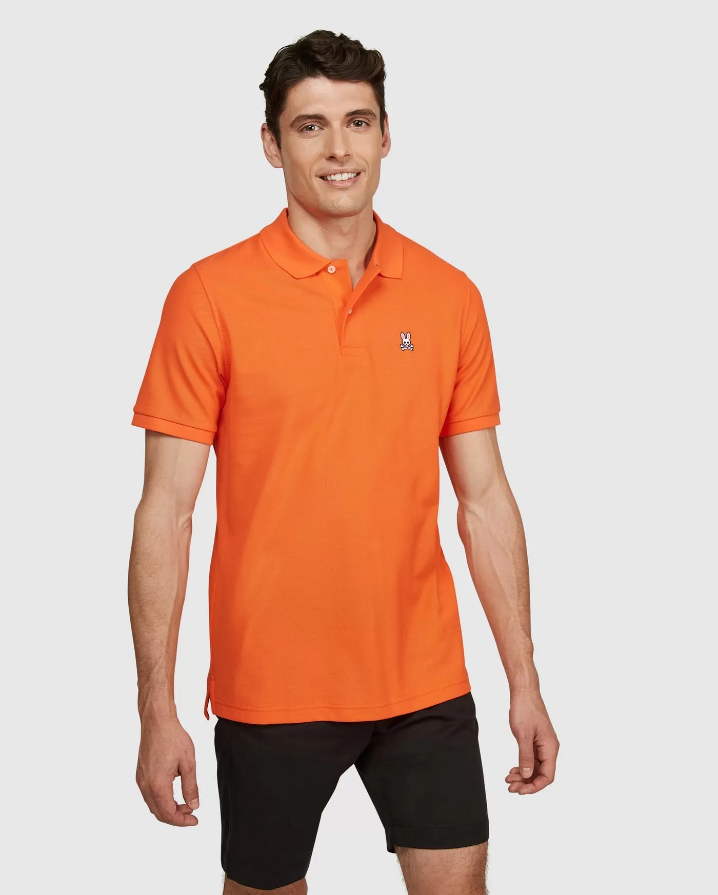 Psycho Bunny Mens Classic Polo - Brilliant Orange