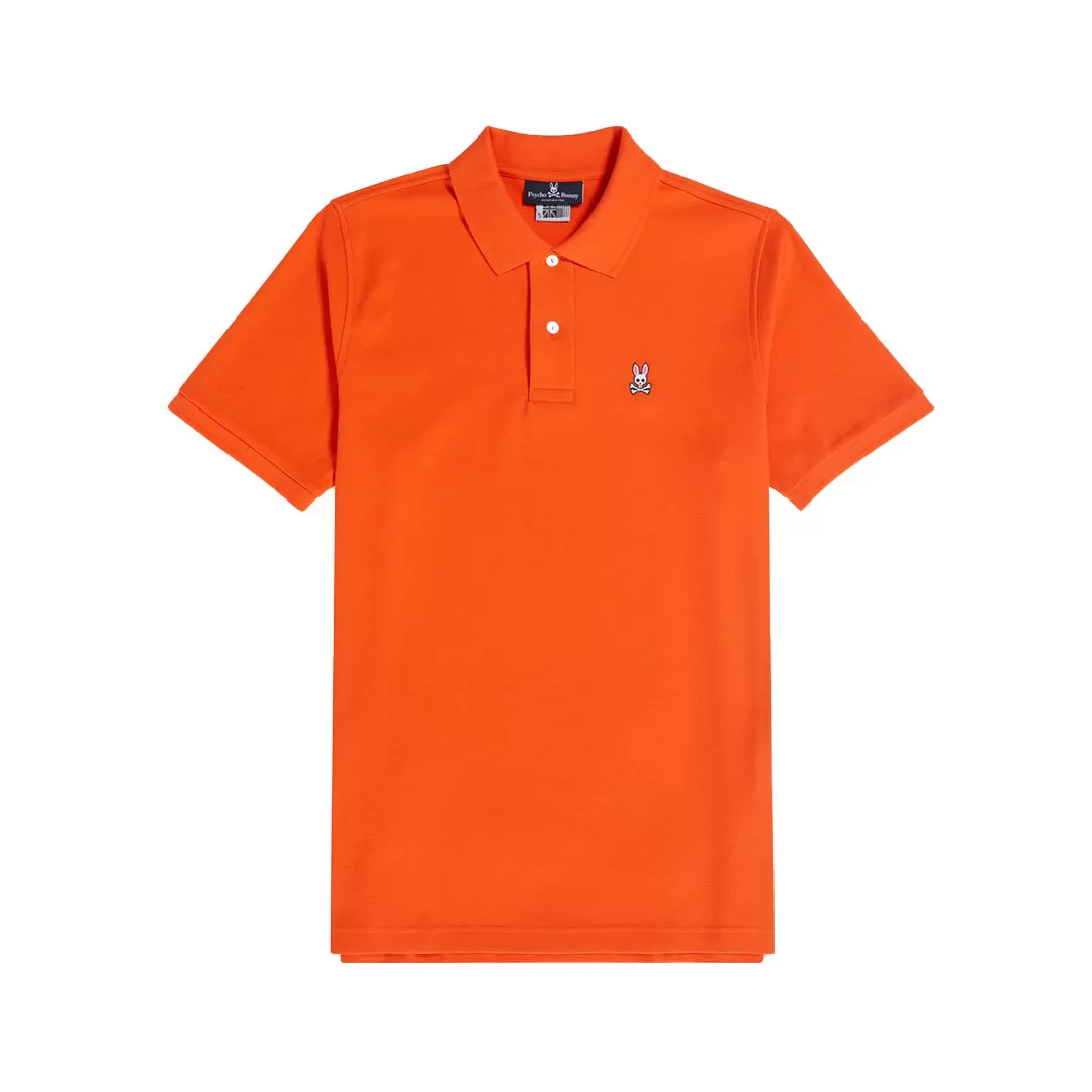 Psycho Bunny Mens Classic Polo - Brilliant Orange