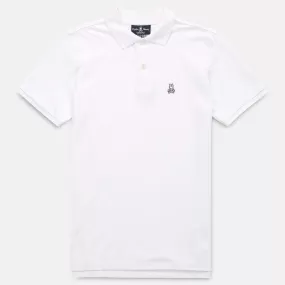 Psycho Bunny Mens Classic Polo - White