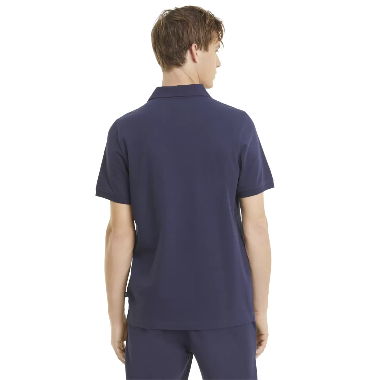 Puma Men's short sleeve polo shirt in cotton pique 586674-06 blue