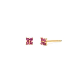 Quaditta Studs | Pink Sapphire