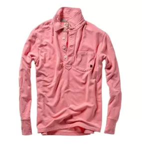 Relwen - Loopback L/S Polo - Pink Heather