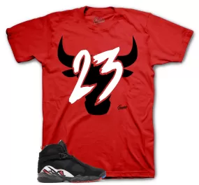 Retro 8 Playoffs Shirt - Toro - Red