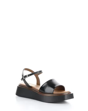 SHASTA BLACK Buckle Sandals