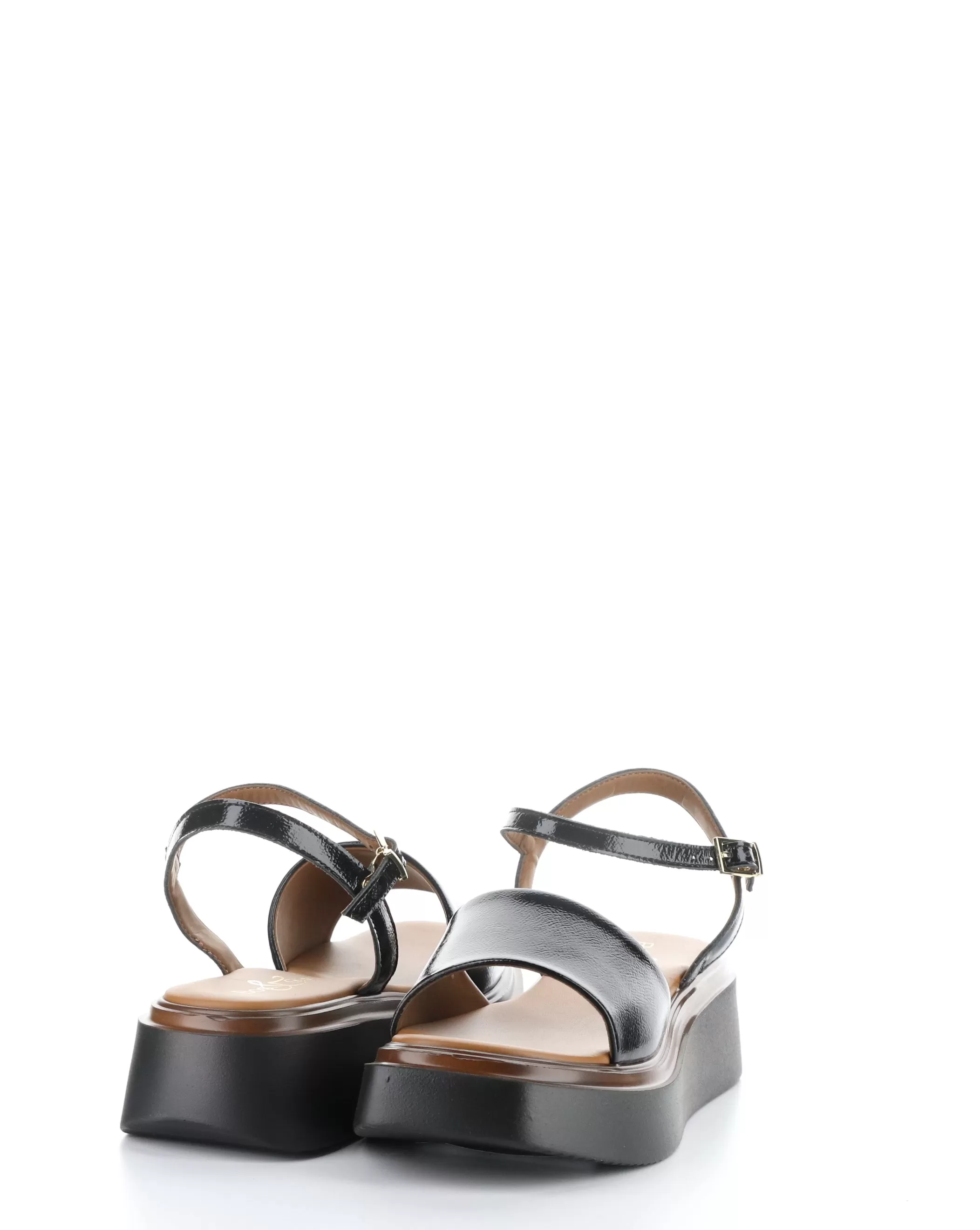 SHASTA BLACK Buckle Sandals