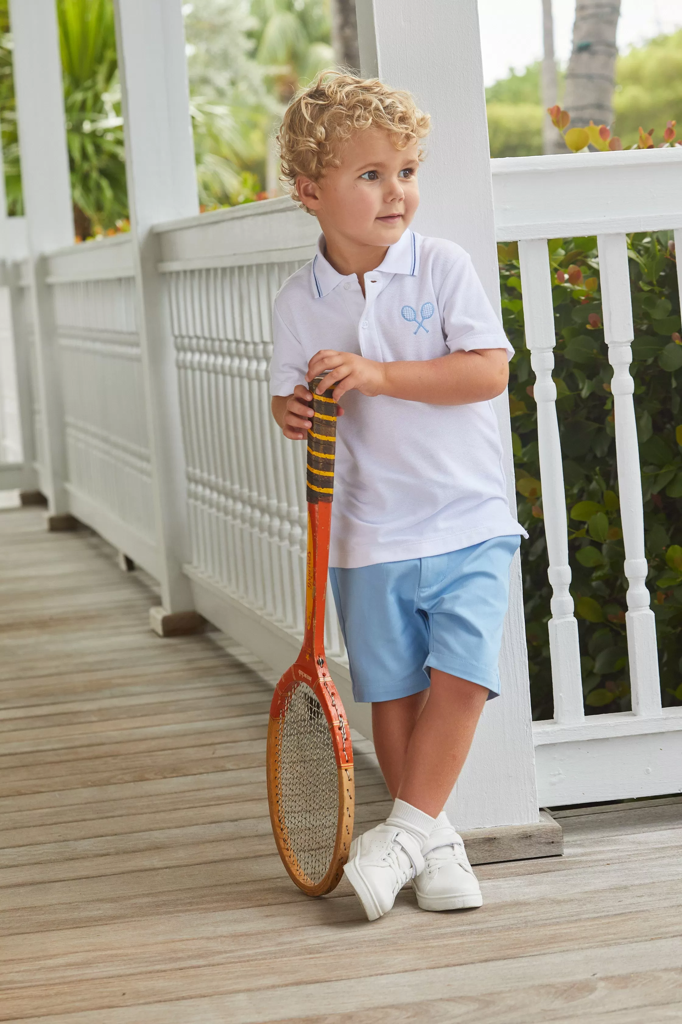 Short Sleeve Tipped Polo - Tennis