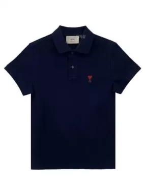 Small heart logo polo shirt night blue BFU 39450961 270539 1038466