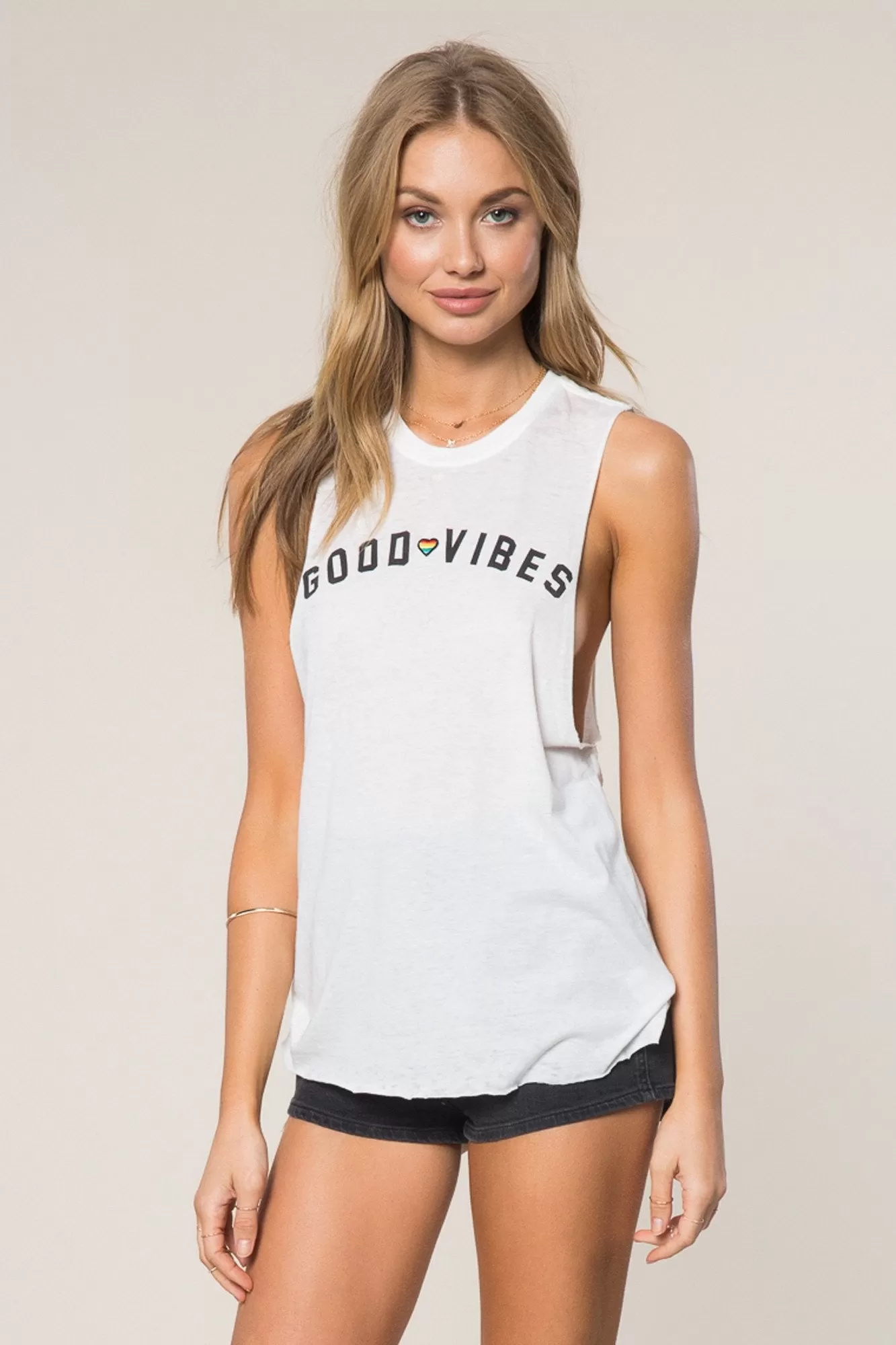 Spiritual Gangster Good Vibes Rainbow Festival Tank