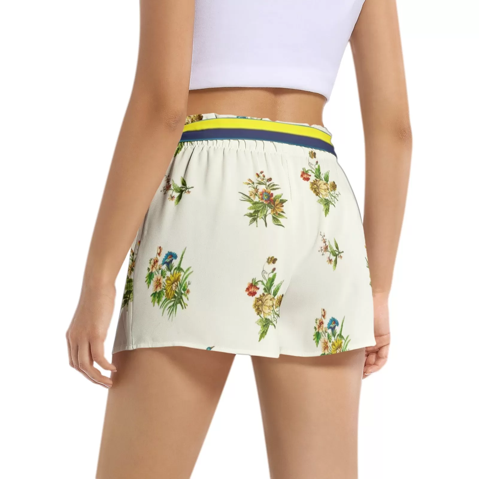 Summertime Collage Women's Belted Short