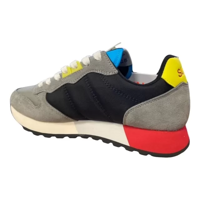 Sun68 men's sneakers Jaki Party Multicolors Z32116 3411 medium gray-black