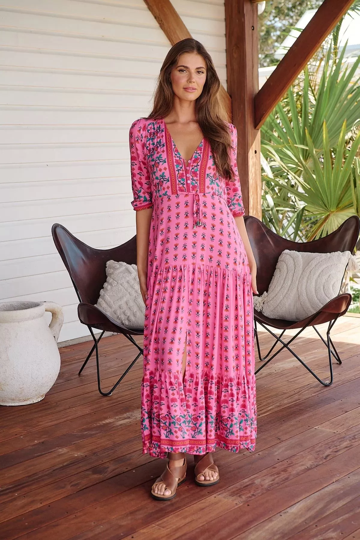 Tessa Maxi Dress - Raspberry Romance Collection