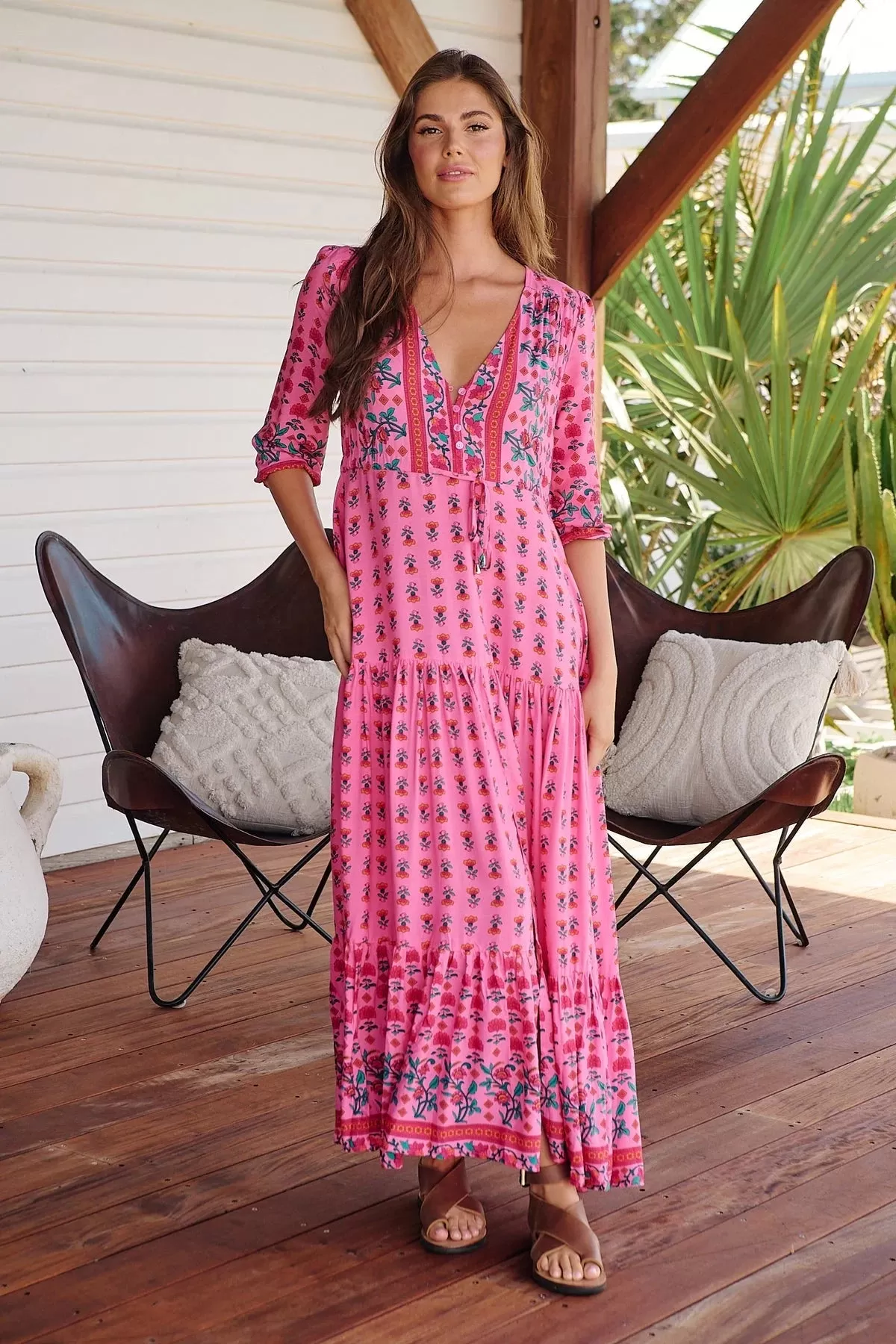 Tessa Maxi Dress - Raspberry Romance Collection