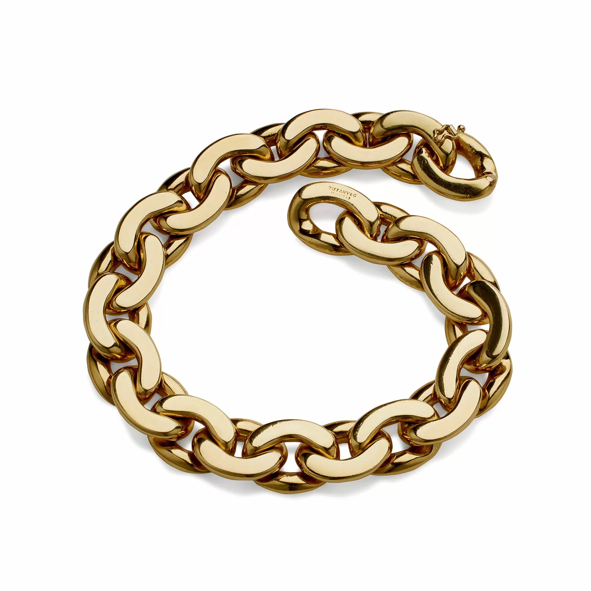 Tiffany & Co. 18K Gold Curb Link Bracelet